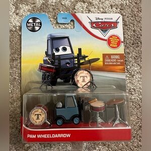 NIB Disney Pixar Cars Pam Wheeldarrow vehicle